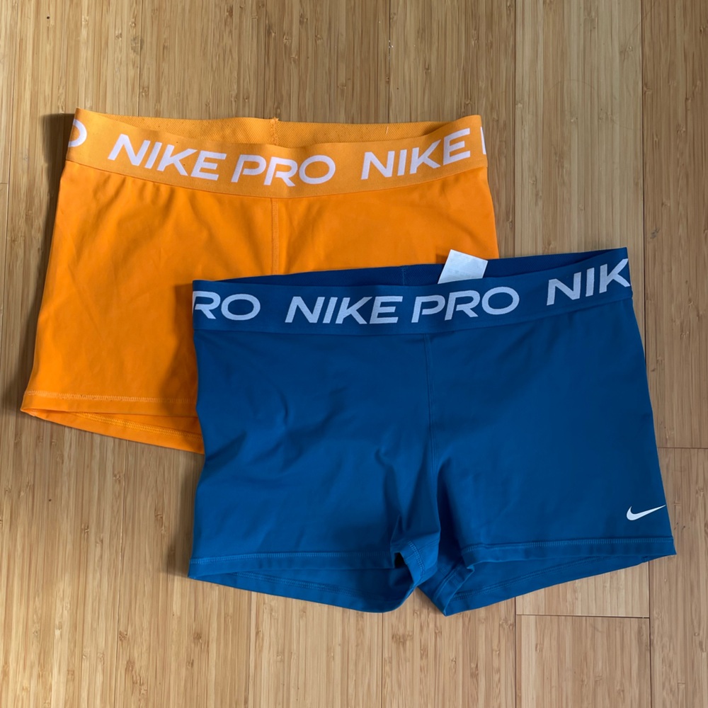 Nike Athletic Shorts in Orange and Blue